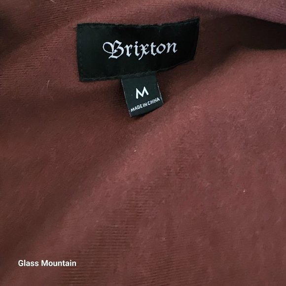 Brixton Maroon Windbreaker Jacket - Picture 8 of 13